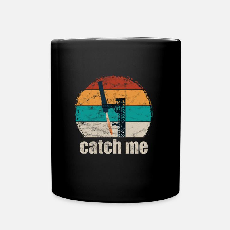 catch me - Raumfahrt - Rakete - Greifarme - Tasse einfarbig - Schwarz