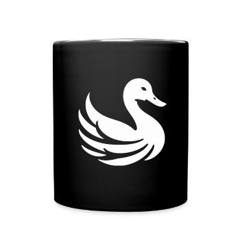 Lignes épurées : canard en silhouette minimaliste - Mug uni - noir - Devant