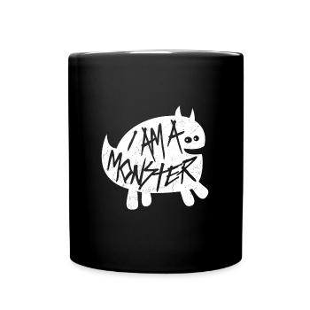 Je suis un monstre - Halloween fantôme Fun Horreur - Mug uni - noir - Devant