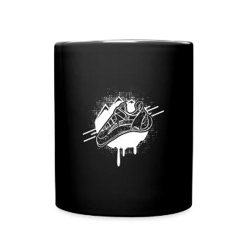 Climbing Shoe - Bouldershirt - Tasse einfarbig - Schwarz - Vorne