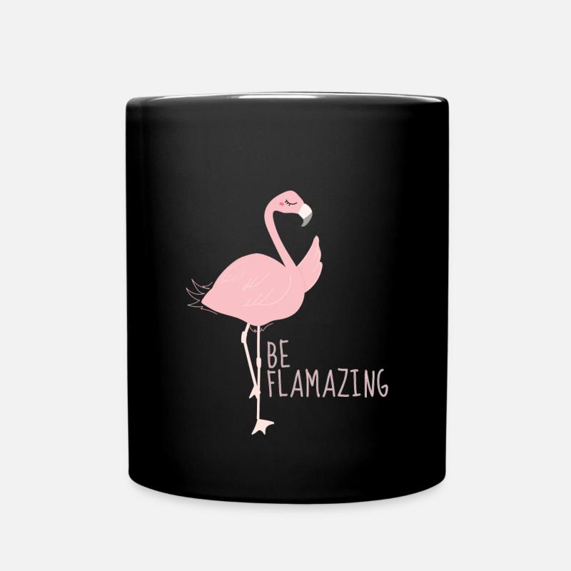 Flamingo - Tasse einfarbig - Schwarz