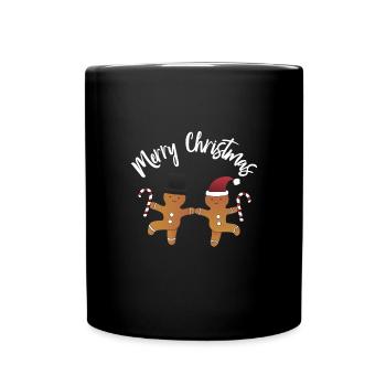 Weihnachten Kinder Weihnachtsgeschenke Backen - Tasse einfarbig - Schwarz - Vorne
