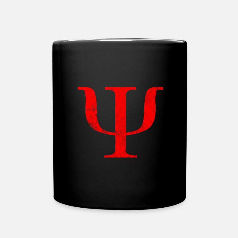 Psychology Gift Idea Student Psi - Full Colour Mug - black