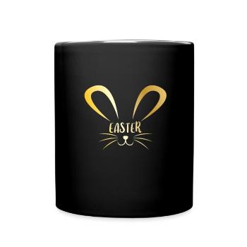 Easter gift idea easter bunny spring - Full Colour Mug - black - Front