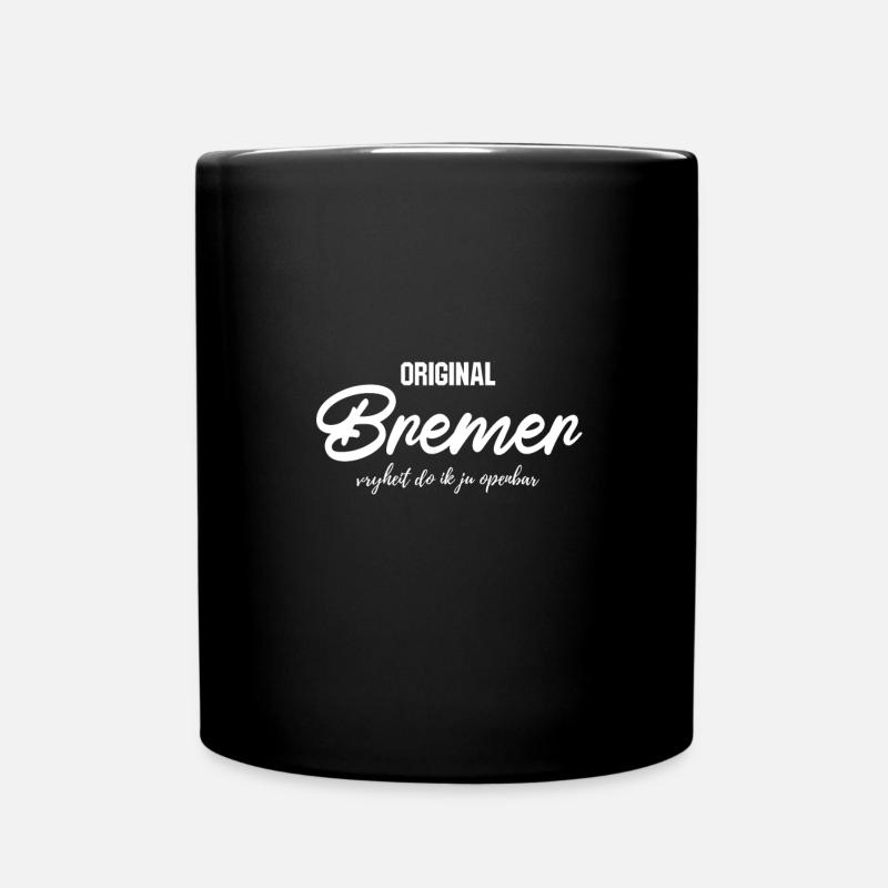 Original Bremer Hansestadt Bremen Geschenk - Tasse einfarbig - Schwarz