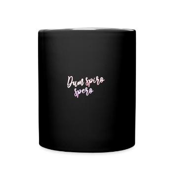 Latein Zitat - Tasse einfarbig - Schwarz - Vorne