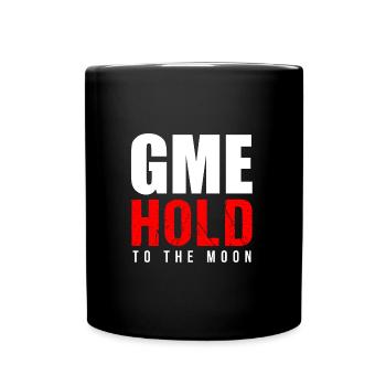 GME Hold To The Moon Wallstreet Shirt Hoodie - Tasse einfarbig - Schwarz - Vorne