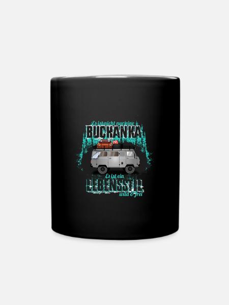 Buchanka Lebensstil - Tasse einfarbig - Schwarz