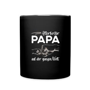 Allerbester Papa - Tasse einfarbig - Schwarz - Vorne
