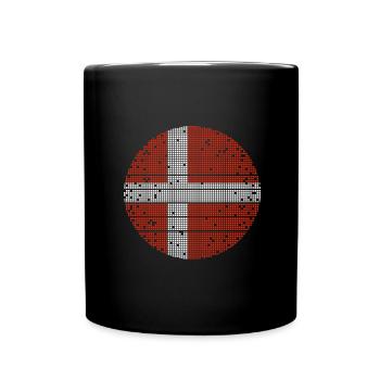 Denmark Flag Scandinavia Danish Flag Travel - Full Colour Mug - black - Front