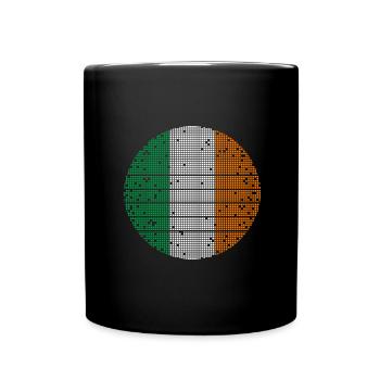 Drapeau irlandais Vintage Drapeau irlandais Dublin - Mug uni - noir - Devant