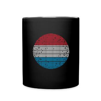 Drapeau luxembourgeois Drapeau luxembourgeois Accueil - Mug uni - noir - Devant