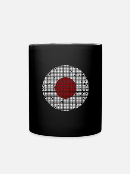 Drapeau du Japon utilisé Look Nihon Drapeau japonais - Mug uni - noir
