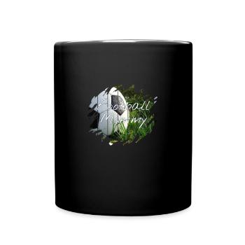Fußball Mama - Tasse einfarbig - Schwarz - Vorne