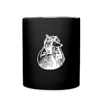 Vintage Ente - knuddeliger Erpel knuffiger Vogel - Mug uni - noir - Devant