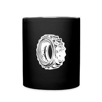 Énorme pneu pour les fans de sport et de tracteur - Mug uni - noir - Devant