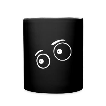 Funny eyes - Full Colour Mug - black - Front