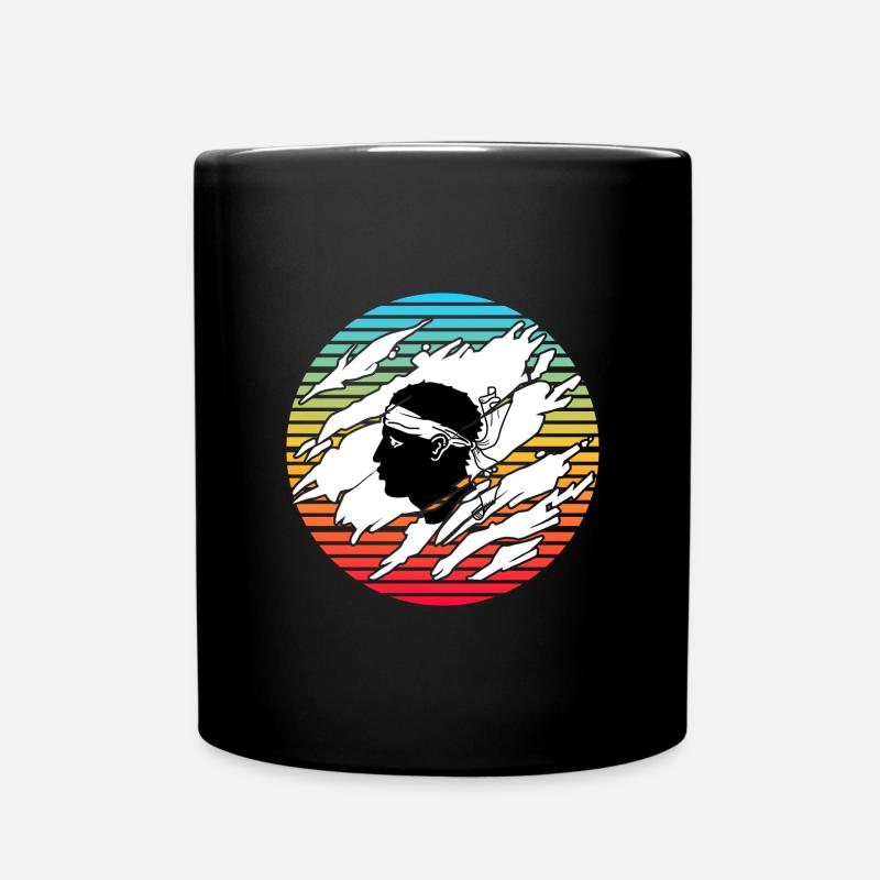 Korsika Camping - Tasse einfarbig - Schwarz
