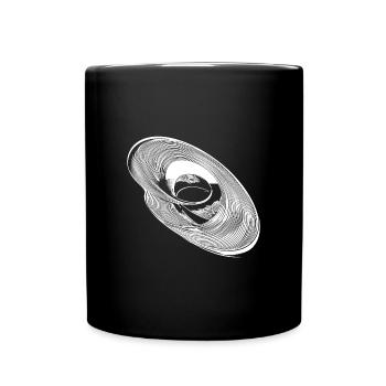 Geometric Circle Ellipses Parabolas Lines - Full Colour Mug - black - Front