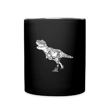Dinosaur Tyrannosaurus Rex Fan Design - Full Colour Mug - black - Front