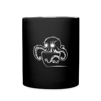 Petit poulpe sucré en tasse - Mug uni - noir - Devant