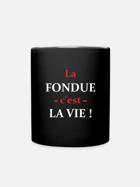 fondue - Mug uni - noir
