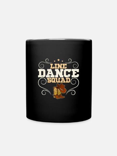 Western Country Linedance Spruch Tänzer - Tasse einfarbig - Schwarz