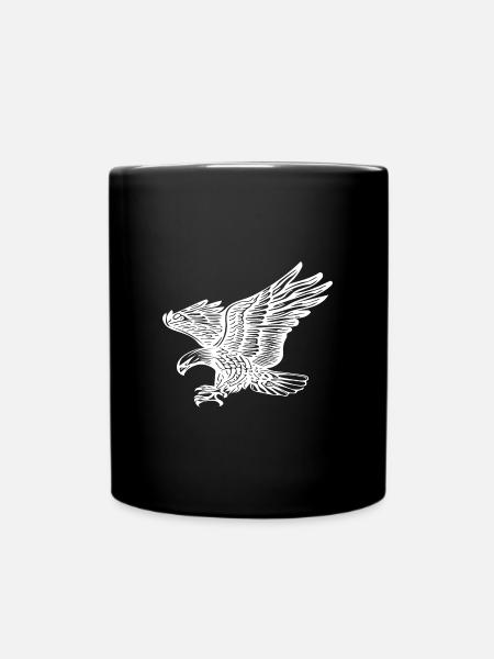 Aigles en vol pour les amateurs d’oiseaux et les fauconniers - Mug uni - noir