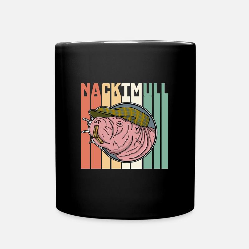 Biologie Spruch Hässliche Ratten Nacktmull - Tasse einfarbig - Schwarz