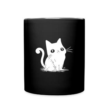 Petit chaton mignon - Mug uni - noir - Devant