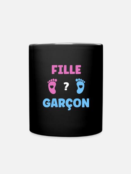 Fille ou garçon - Mug uni - noir
