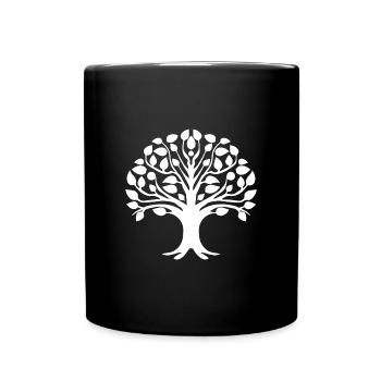 Logo de l’arbre à tatouage - Mug uni - noir - Devant