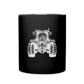 Tracteur lourd Tracteur de grand champ - Mug uni - noir - Devant