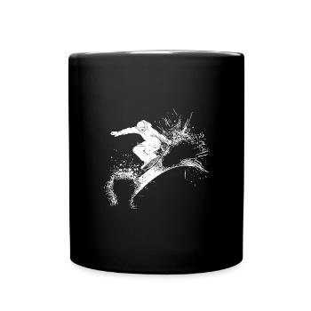 Powder Snow Jump Style Move Crazy Snowboard - Mug uni - noir - Devant