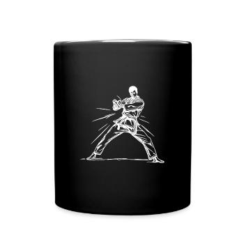 Karate Tournament Sparring Championship Partners - Full Colour Mug - black - Front