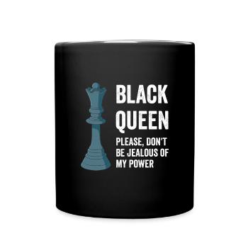Chess Queen Black History Month Afroamerik - Full Colour Mug - black - Front