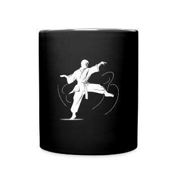 Compétition d’arts martiaux de karaté - Mug uni - noir - Devant