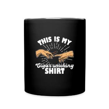Cigars Smoking Smokers Whiskey Lovers - Full Colour Mug - black - Front