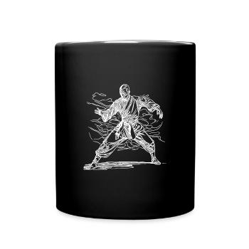 Karate Master Dojo Tattoo Style - Full Colour Mug - black - Front