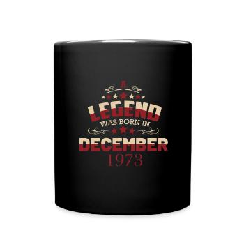 Une légende est née en décembre 1973 - Mug uni - noir - Devant