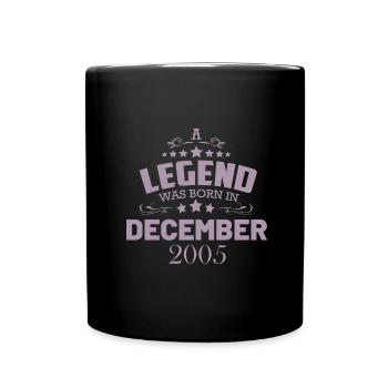 18th Birthday Legend December 2005 - Full Colour Mug - black - Front