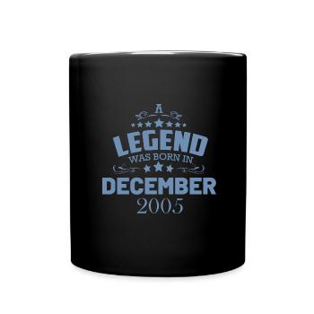 18th Birthday Legend December 2005 - Full Colour Mug - black - Front