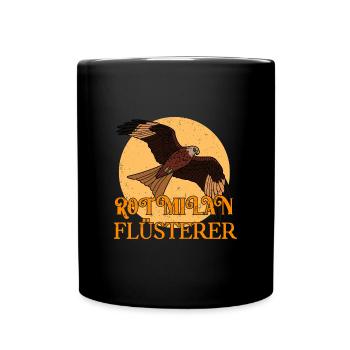 Rotmilan Greifvogel Ornithologie Vogel Natur - Tasse einfarbig - Schwarz - Vorne