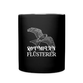 Rotmilan Greifvogel Ornithologie Vogel Natur - Tasse einfarbig - Schwarz - Vorne