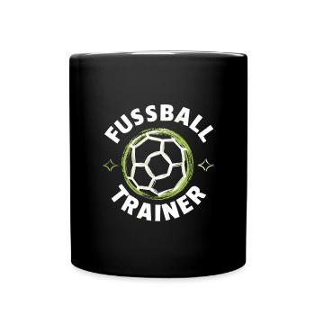 Fußballtrainer-Highlight Taktik Inspiration Ehre - Tasse einfarbig - Schwarz - Vorne