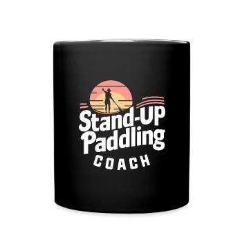 Stand-up-Paddling-Coach - Tasse einfarbig - Schwarz - Vorne