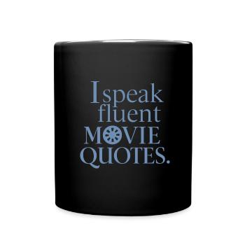 Amateur de cinéma Silhouette Dire Série Junkie - Mug uni - noir - Devant