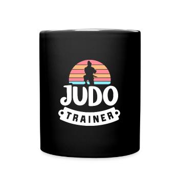 Judo-Trainer Präsent Kampfsport Lehrer Ehre - Tasse einfarbig - Schwarz - Vorne