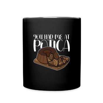Potica Rollkuchen Slovenska Backen Bäcker - Tasse einfarbig - Schwarz - Vorne
