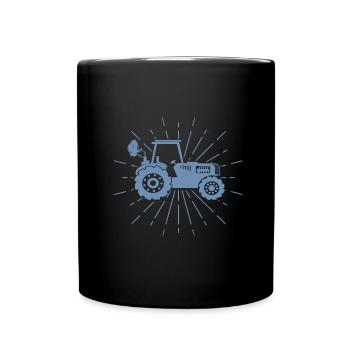 Silhouette de tracteur Minimaliste Agriculture - Mug uni - noir - Devant